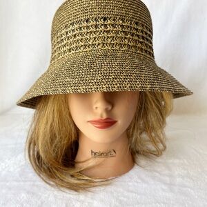 NWT San Diego Hat Company Woven Bucket Hat OS Ultrbraid Crown Ventilation
